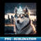Sparkling Siberian Husky - Creative Sublimation PNG Download
