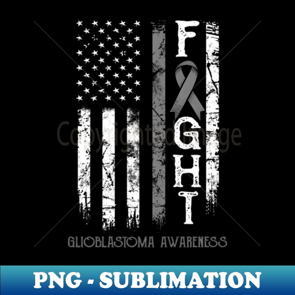 Glioblastoma Warrior - Vintage Sublimation PNG Download