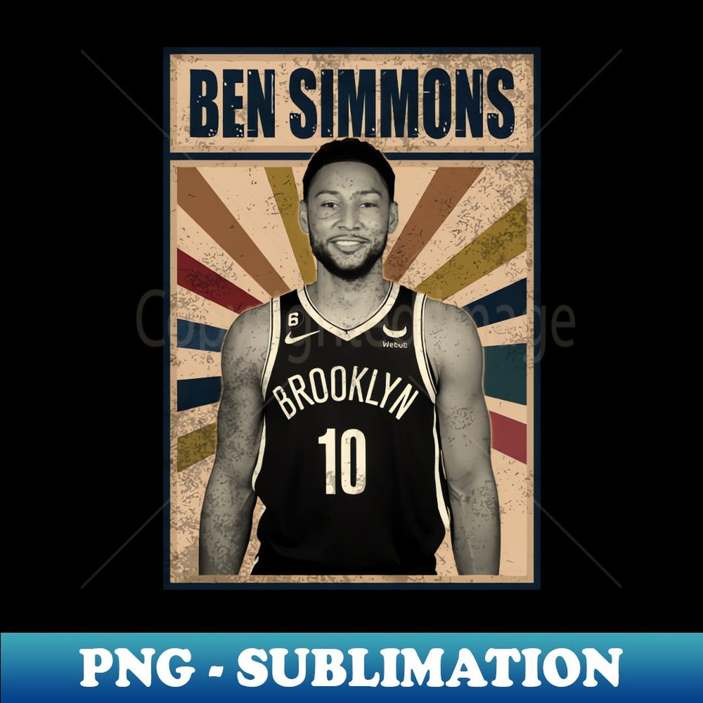 Brooklyn Nets Ben Simmons - High-Quality PNG Sublimation Download