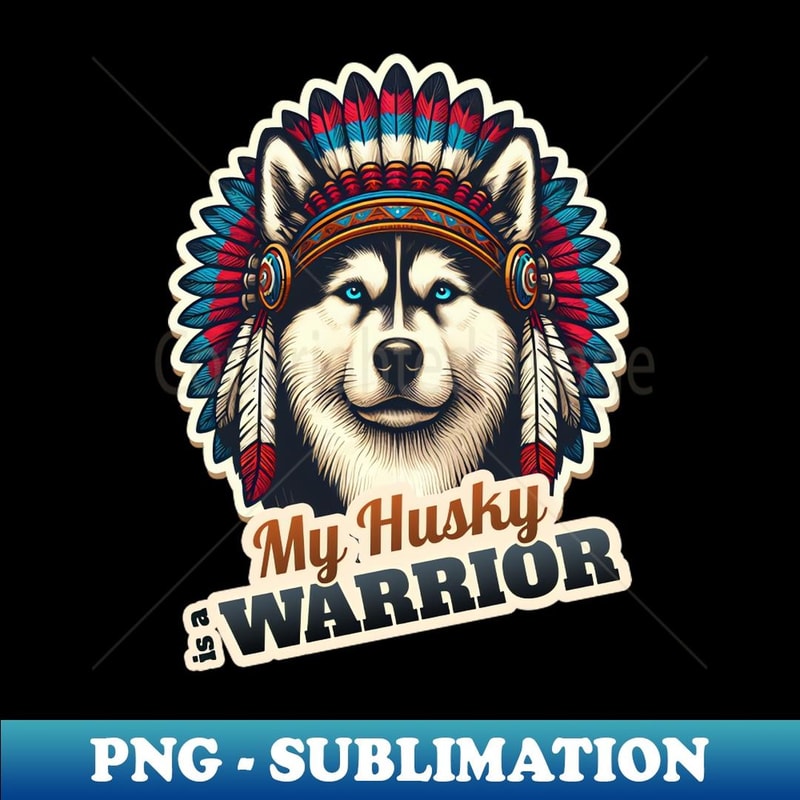 Husky Native American - Stylish Sublimation Digital Download