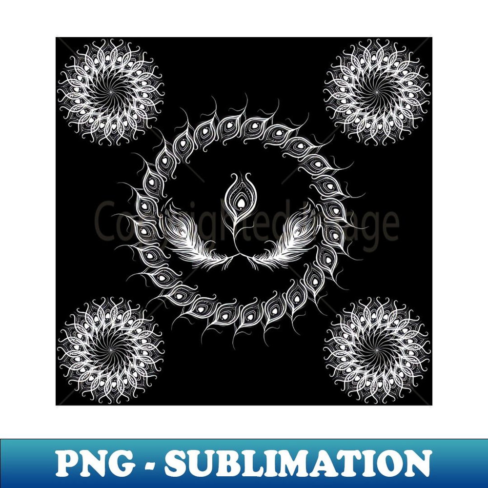 Beauty of Peacock Feathers - Elegant Sublimation PNG Download