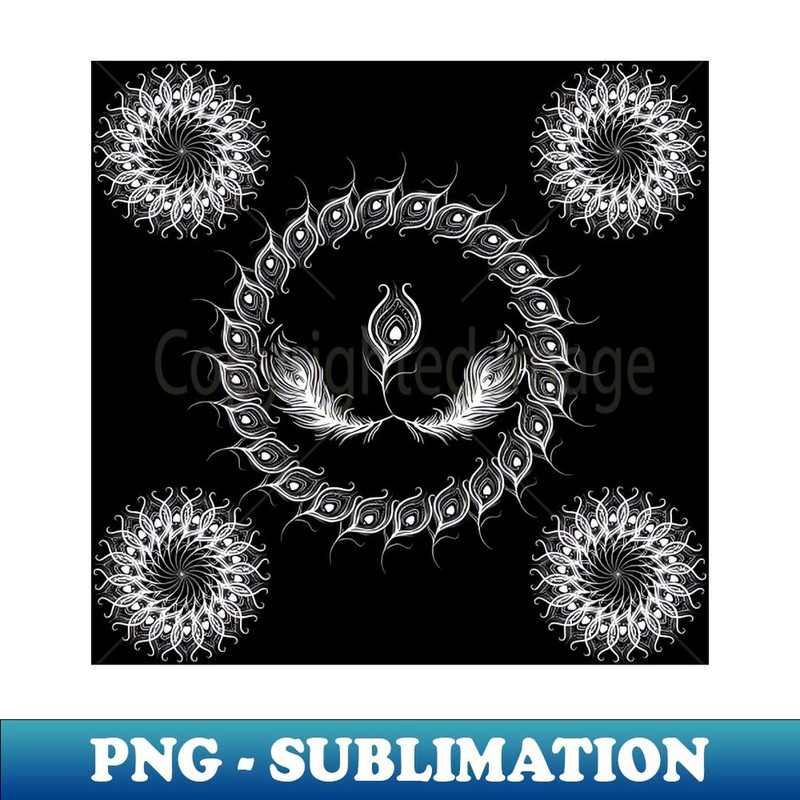 Beauty of Peacock Feathers - Elegant Sublimation PNG Download