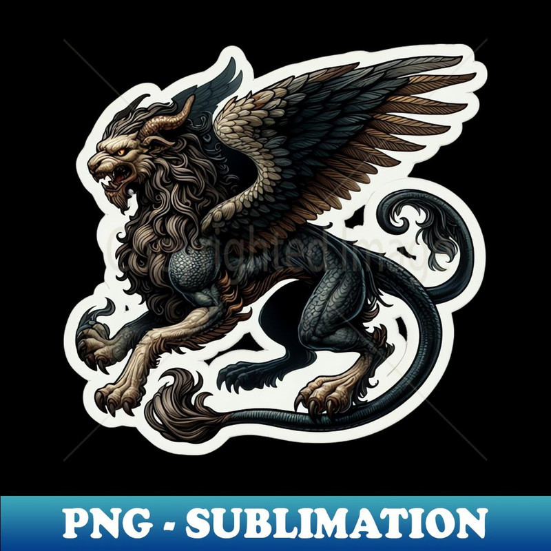 Mythical creature griffin - Decorative Sublimation PNG File