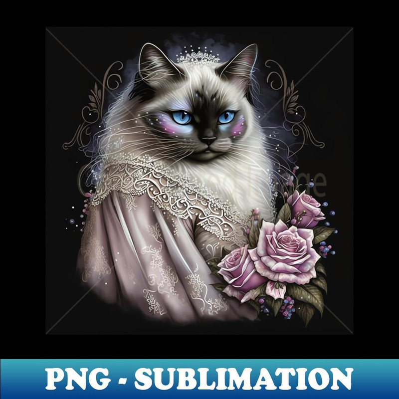 Royal Ragdoll Cat - Stylish Sublimation Digital Download