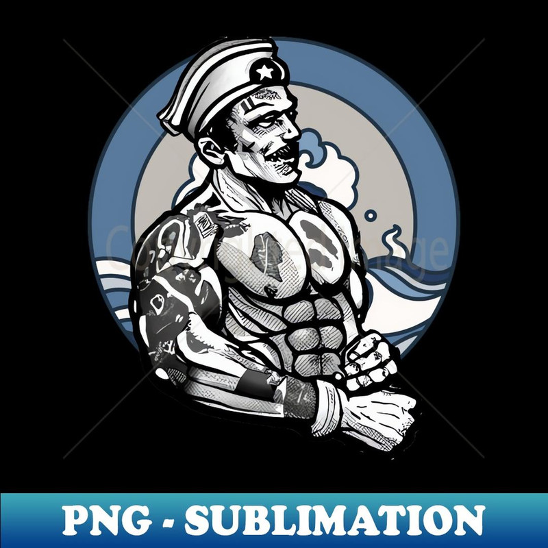 Sailor Mens Tom of Finland Gift For Gay Man Pride LGBT LGBTQIA - Elegant Sublimation PNG Download