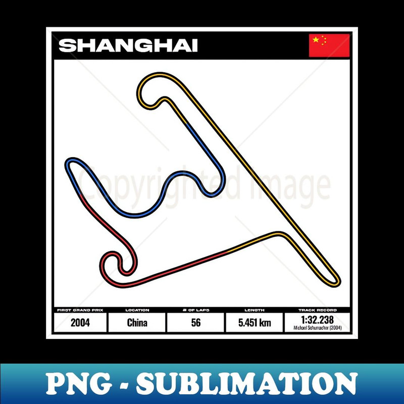 formula one circuit shanghai - formula one track - formula 1 track T-Shirt Hoodie T-Shirt - Sublimation-Ready PNG File
