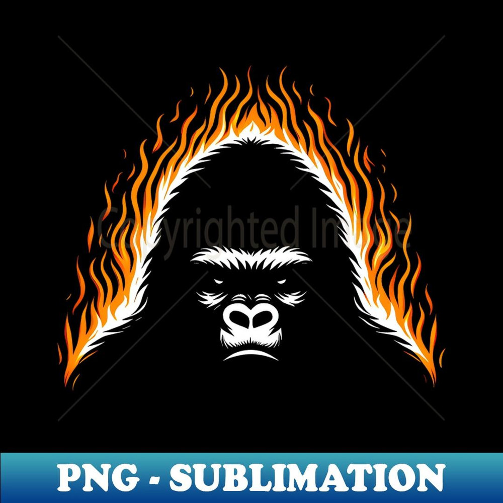 Inferno Ape Tee - Trendy Sublimation Digital Download