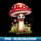 Mushroom with Googly Eyes - High-Quality PNG Sublimation Download