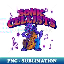 sonic cellists cello - professional sublimation digital download