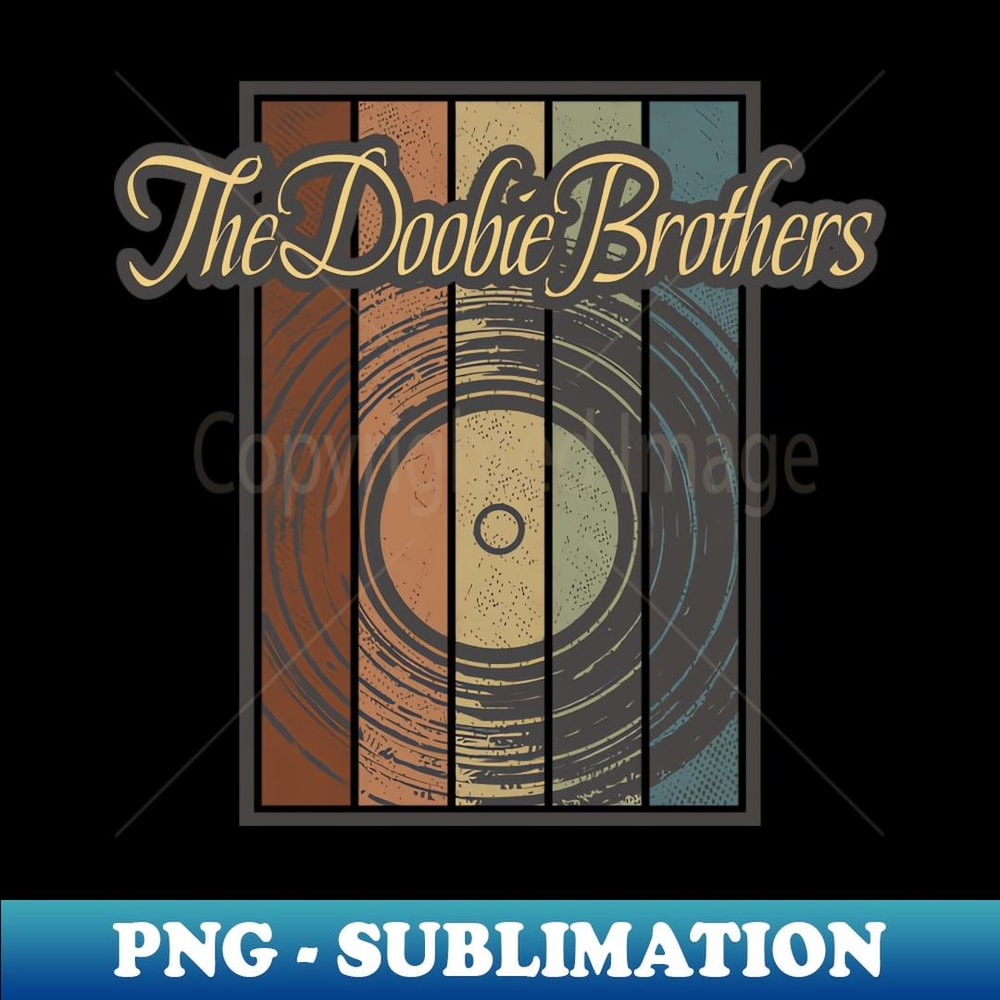 The Doobie Brothers Vynil Silhouette - Stylish Sublimation Digital Download