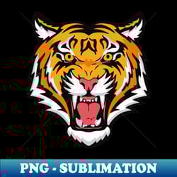 fierce tiger face roaring design - decorative sublimation png file