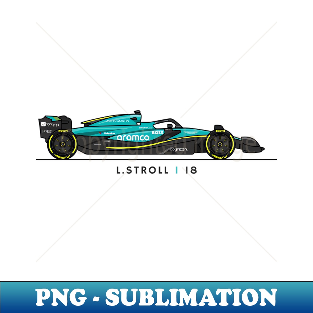 F1 Racing Lance Stroll 18 Aston Martin Fan shirt - Special Edition Sublimation PNG File