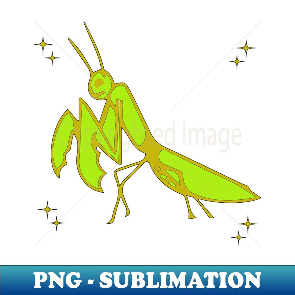 Praying Mantis Funny - Animated Mantis - Sublimation-Ready PNG File