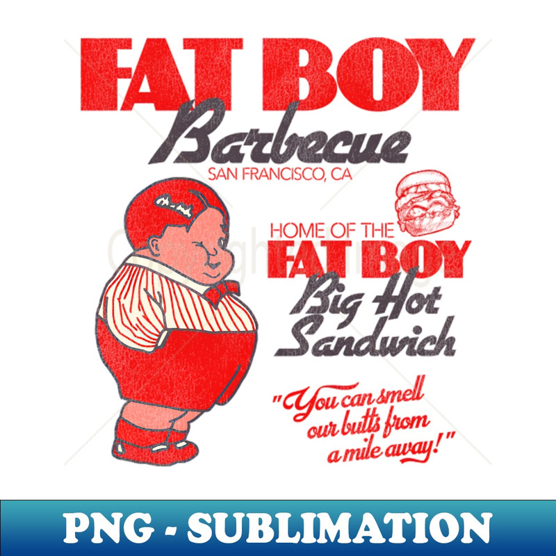 Fat Barbecue Bbq Restaurant San Francisco - PNG Transparent Sublimation Design