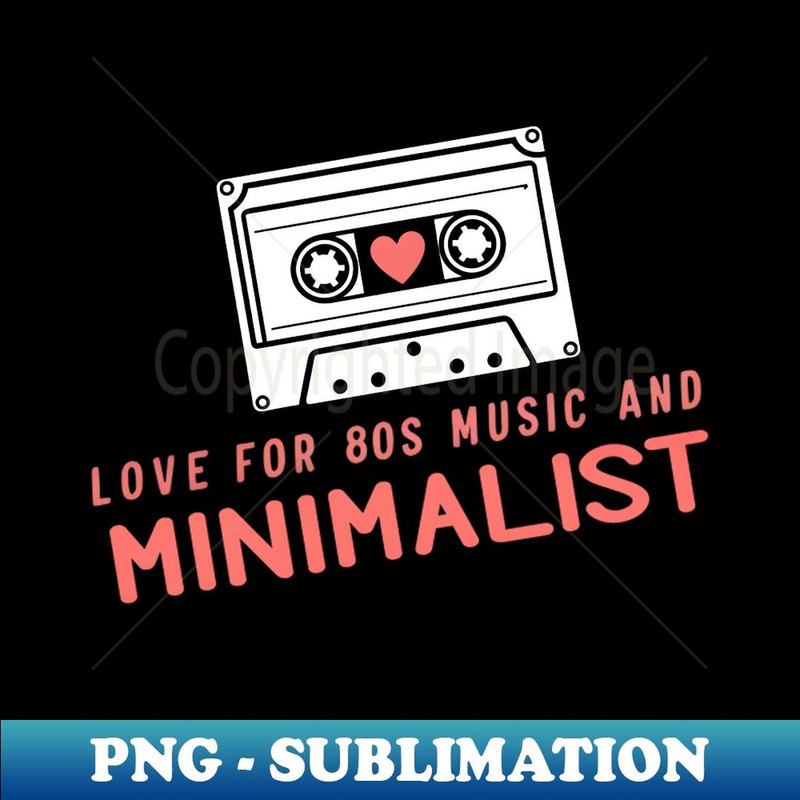 cassette love 80s - PNG Transparent Sublimation File
