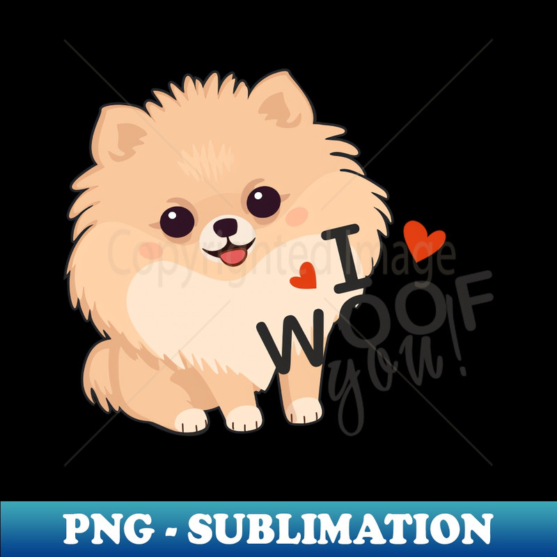 Pomeranian love - Sublimation-Ready PNG File