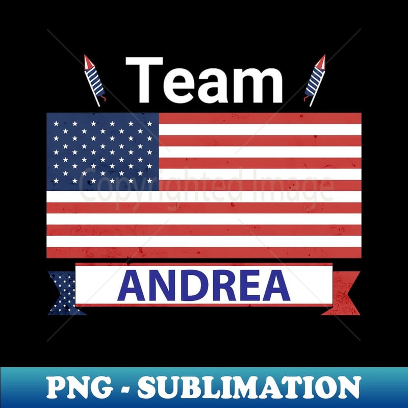 Team Andrea USA American Flag Sta Stripe - Artistic Sublimation Digital File