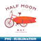 Half Moon Bay California Vintage Beach Style - Instant PNG Sublimation Download