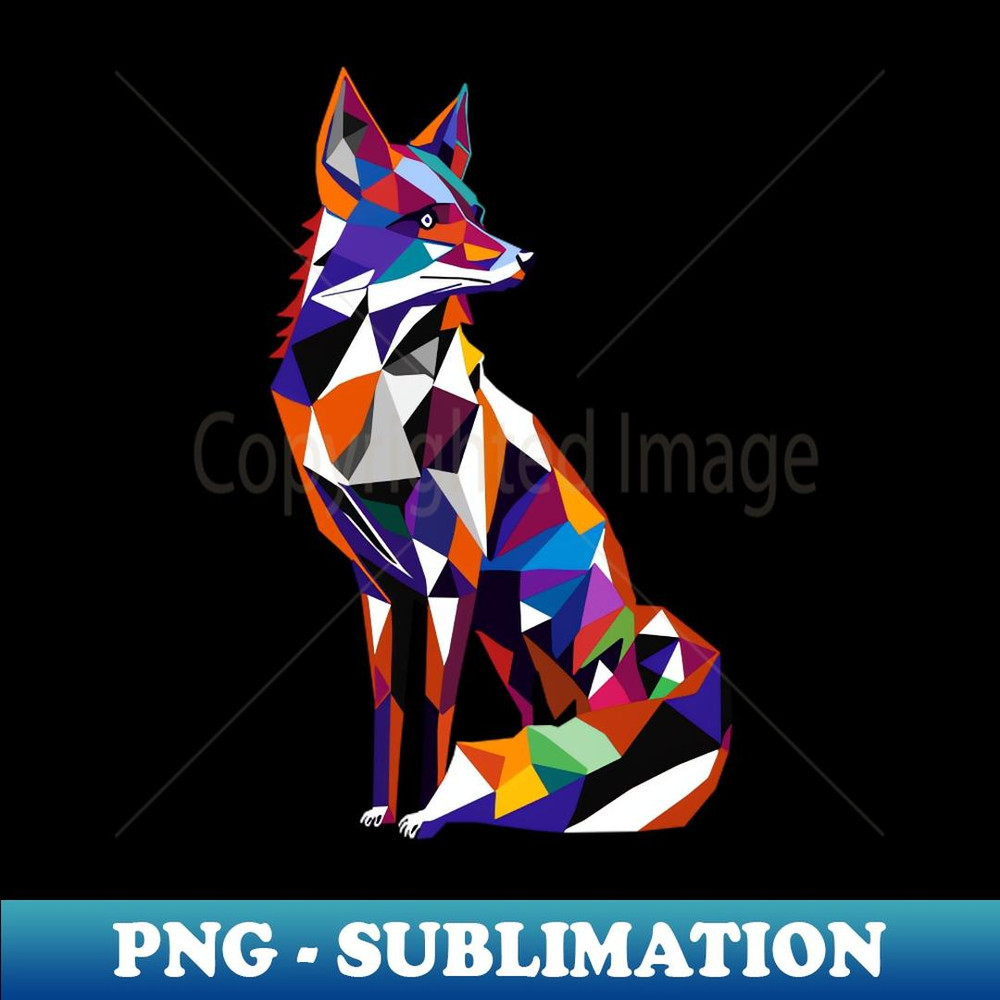 Fox animal pop art - High-Quality PNG Sublimation Download