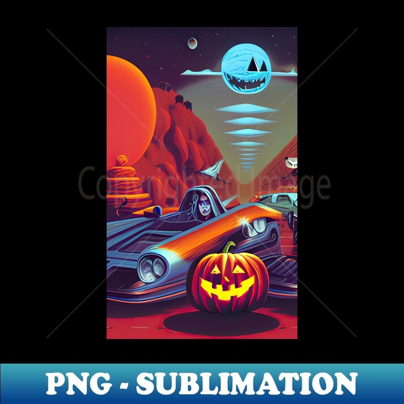 Halloween car - Exclusive PNG Sublimation Download
