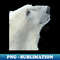Beautiful Polar Bear - Vintage Sublimation PNG Download