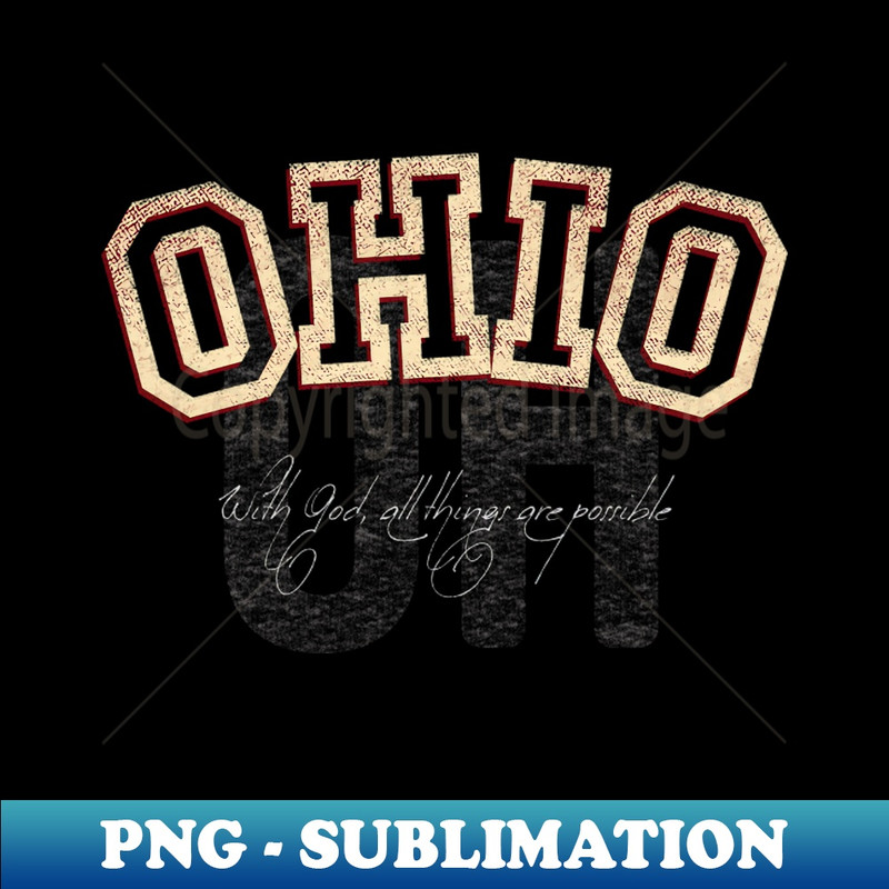 Ohio Vintage Retro - PNG Sublimation Digital Download