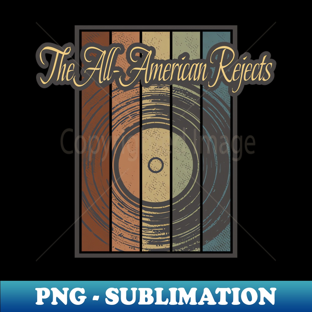 The All-American Rejects Vynil Silhouette - PNG Transparent Digital Download File for Sublimation