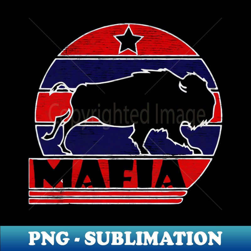 mafia bull star - Vintage Sublimation PNG Download
