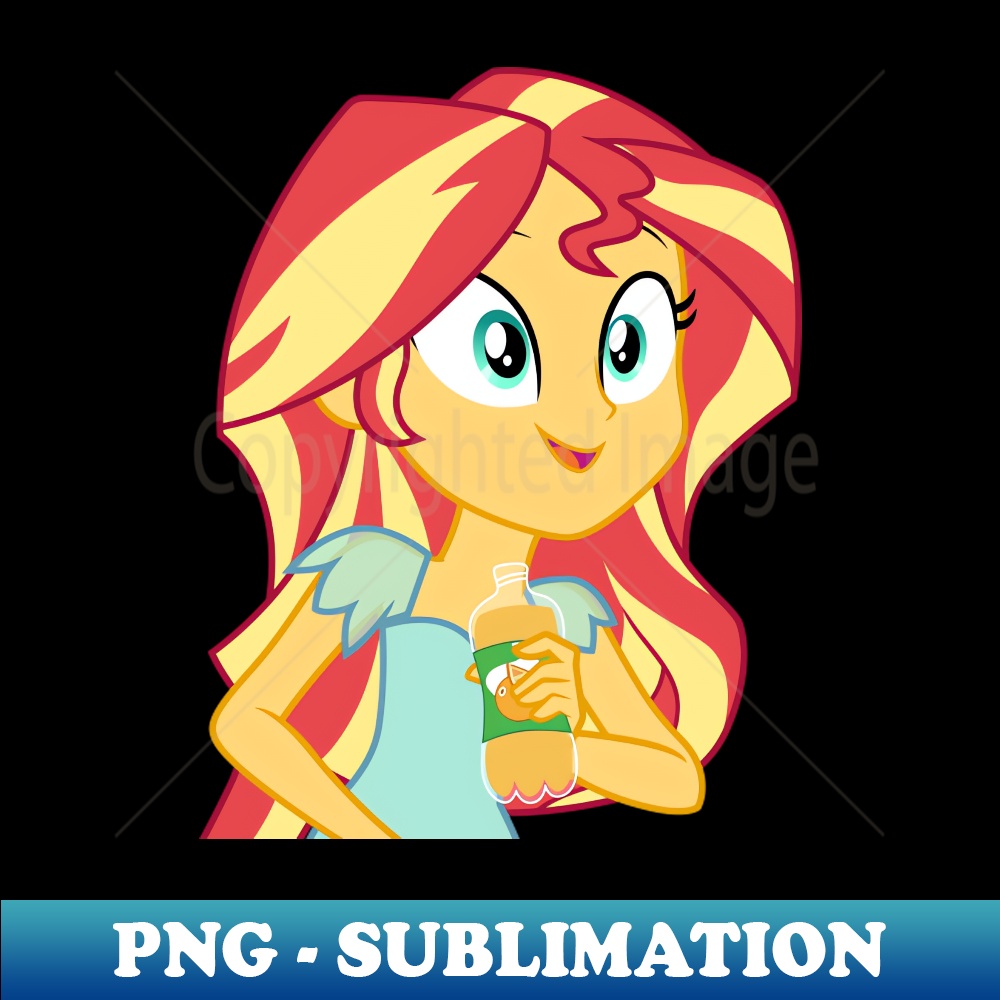Sunset Shimmer with orange juice - Signature Sublimation PNG File