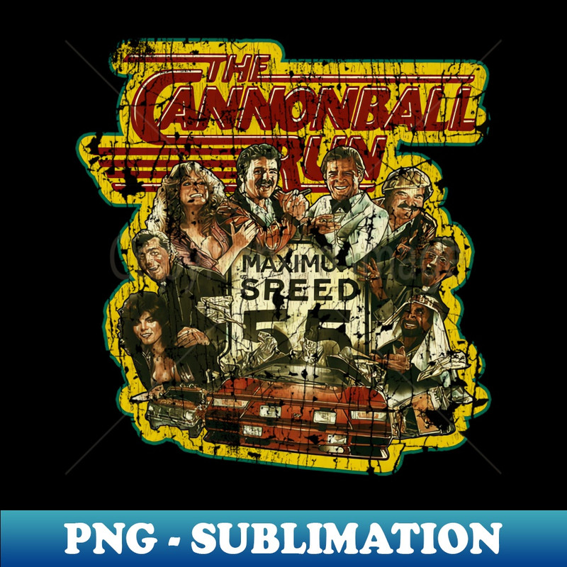 The Cannonball Run  80s Vintage - High-Quality PNG Sublimation Download