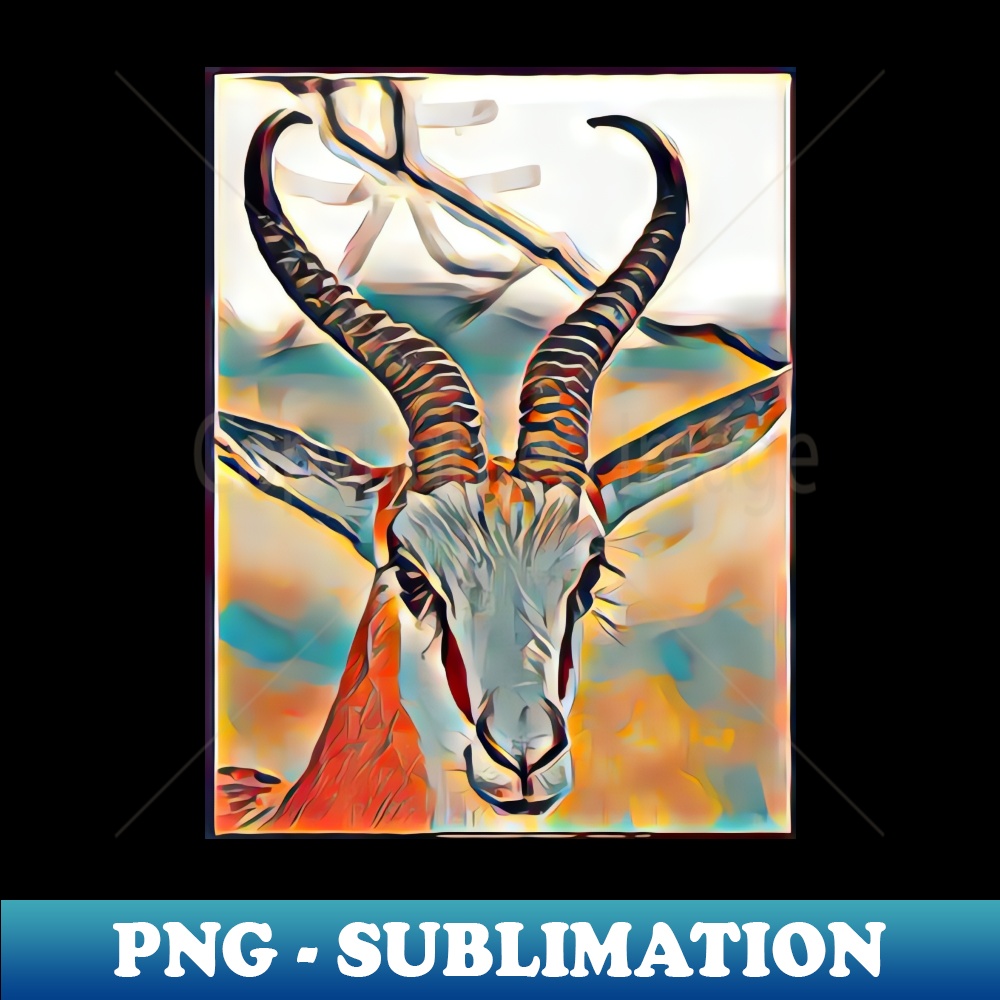 Abstract Springbok Art - High-Resolution PNG Sublimation File