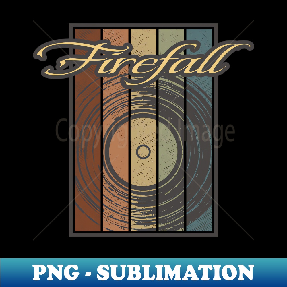 Firefall Vynil Silhouette - Vintage Sublimation PNG Download