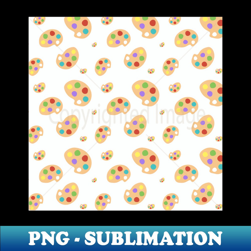 Paint Palette Pattern - Back to School 2024 - Signature Sublimation PNG File