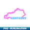 Kentucky Neon Sign - Vintage Sublimation PNG Download