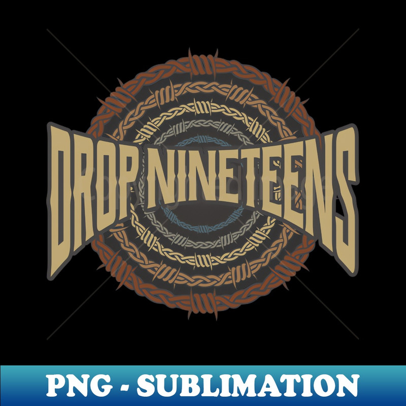 Drop Nineteens Barbed Wire - Creative Sublimation PNG Download