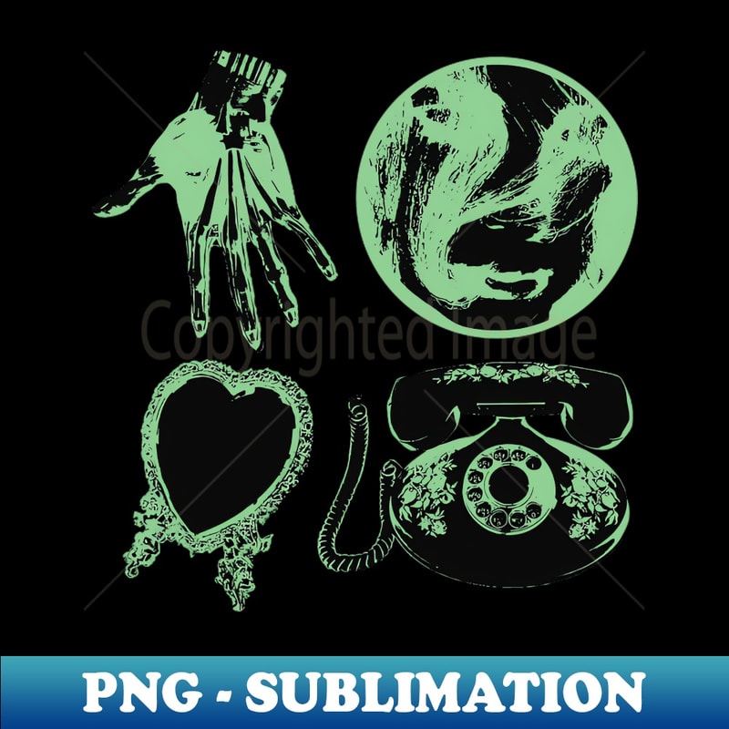 Green 'Xerox' Collage 2020 filthywitch - Decorative Sublimation PNG File