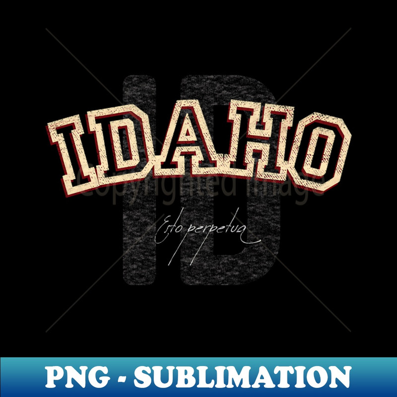 Idaho Vintage Retro - High-Resolution PNG Sublimation File