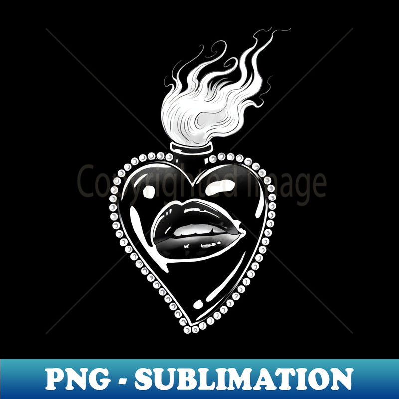 Sacred Kiss - White - Premium Sublimation Digital Download