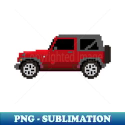 jeep wrangler pixelart - professional sublimation digital download