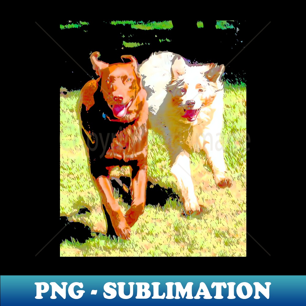 Dogs Running Abstract - Exclusive Sublimation Digital File