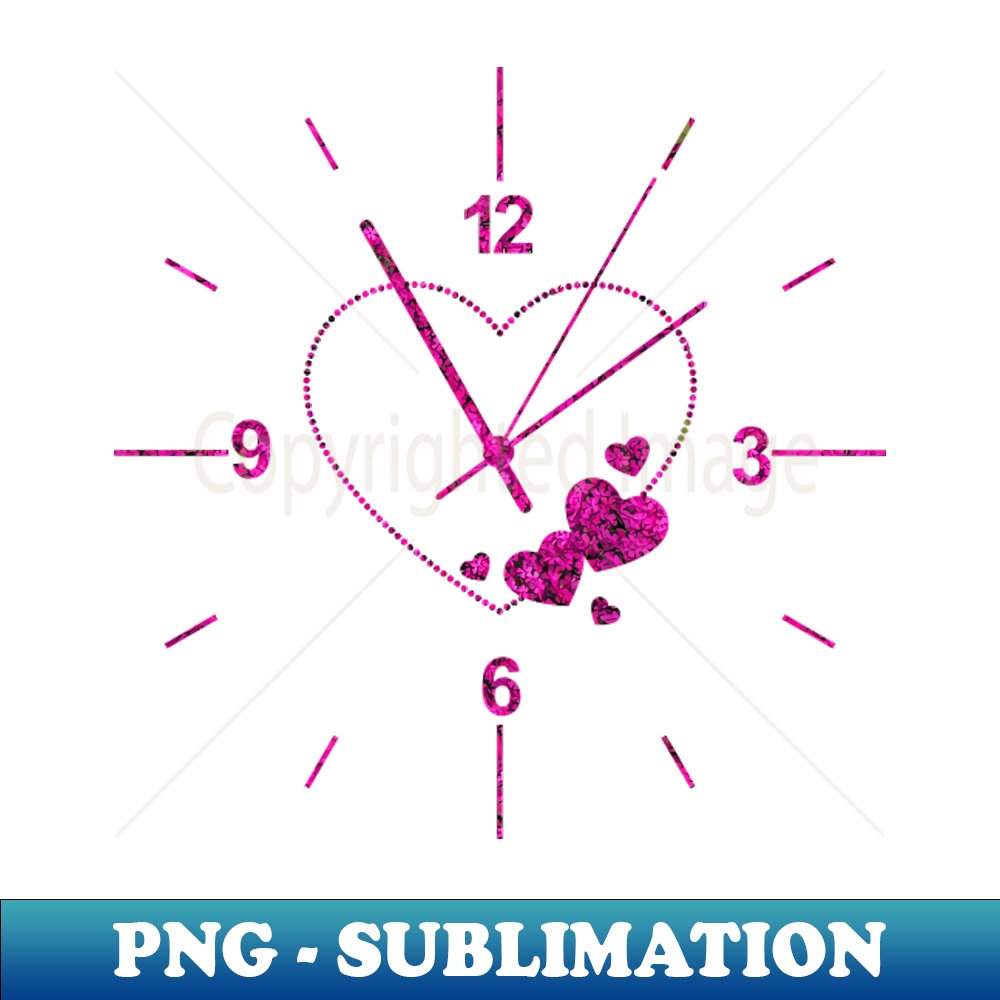 Clock Art - Vintage Sublimation PNG Download