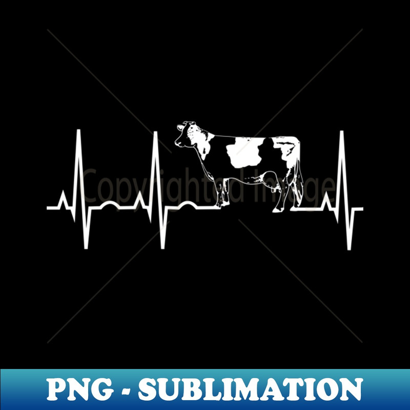 Cow Hebeat - I Love Dairy Cows For Farmers - Vintage Sublimation PNG Download