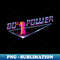 80s Power - PNG Transparent Digital Download File for Sublimation
