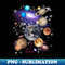 Solar System Planets Space - Exclusive Sublimation Digital File