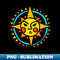 Yellow Sun Mandala on Yellow - Signature Sublimation PNG File