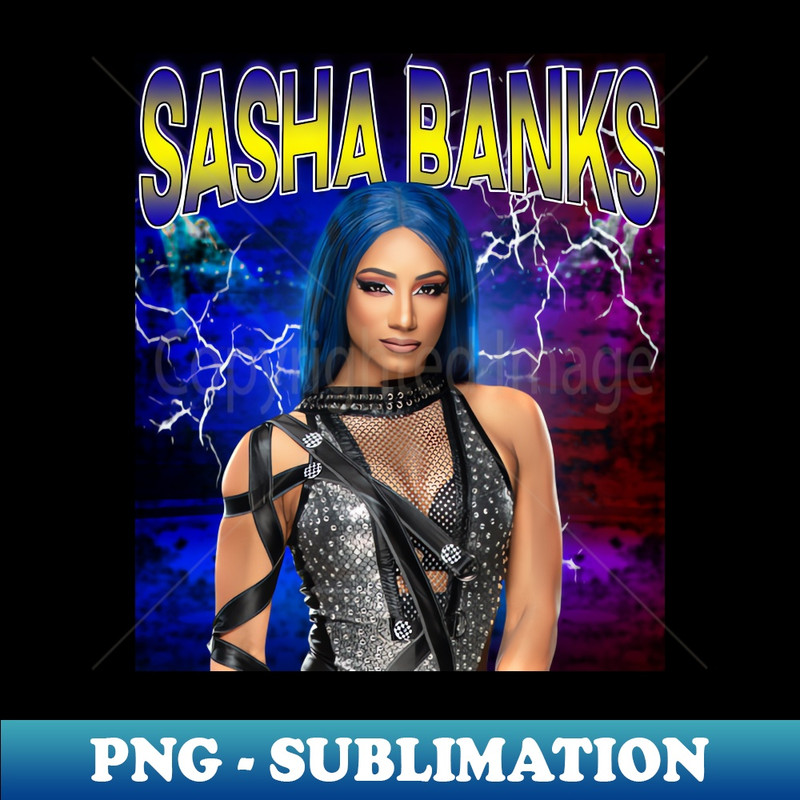 SASHA BANKS - High-Quality PNG Sublimation Download