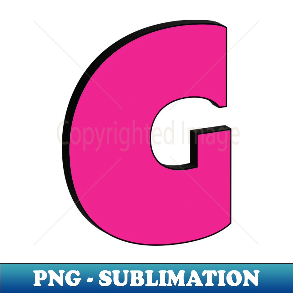 Letter G - Aesthetic Sublimation Digital File