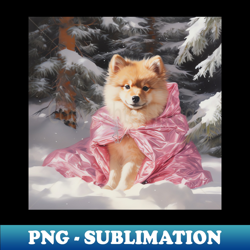 Finnish Lapphund Art - Modern Sublimation PNG File