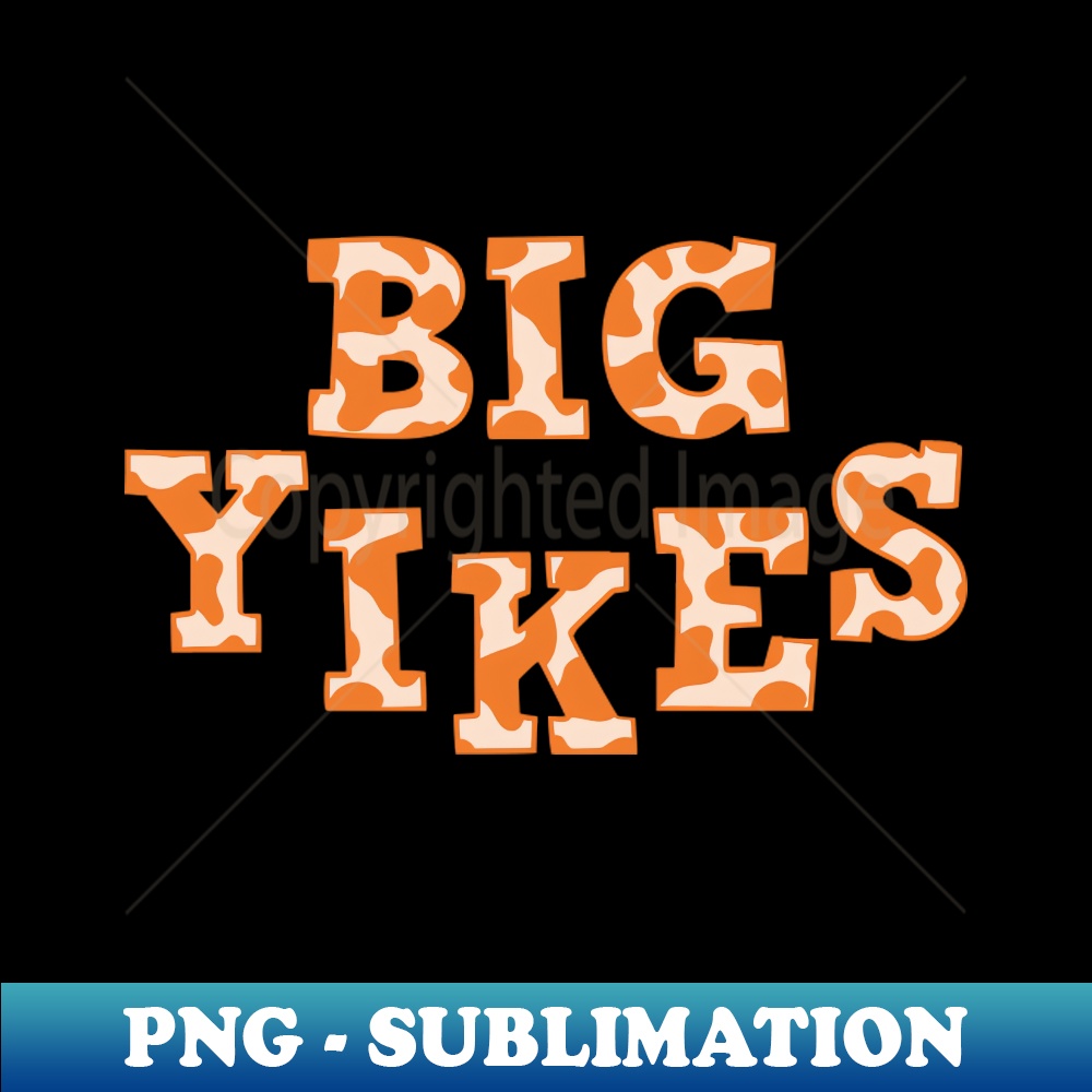 Big Yikes Giraffe Animal Print Bold Text - Retro PNG Sublimation Digital Download