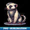 Pixelated Ferret Artistry - PNG Transparent Sublimation File